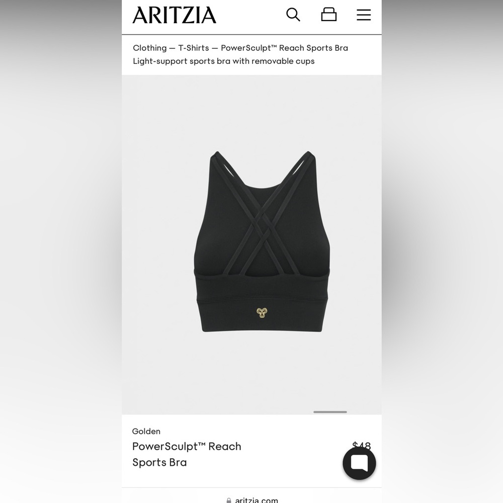 Golden
PowerSculpt Reach Sports Bra from Aritzia